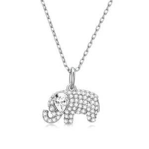 (imagine pentru) Colierul Pandora Style cu un elefant exquis - BSN239-A