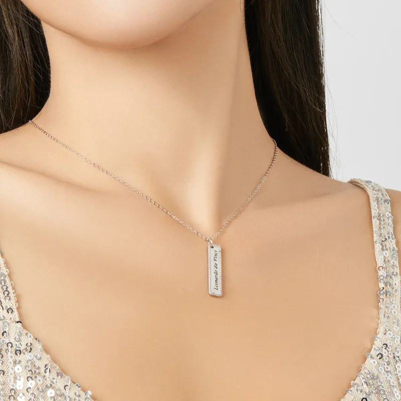 (imagine pentru) Colierul Pandora Style Life well spent is long - BSN167 - Vizualizare 9