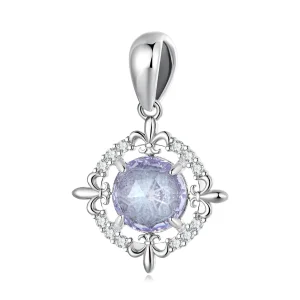 (imagine pentru) Pandantiv colier stil Pandora cu floare Iris - BSC626