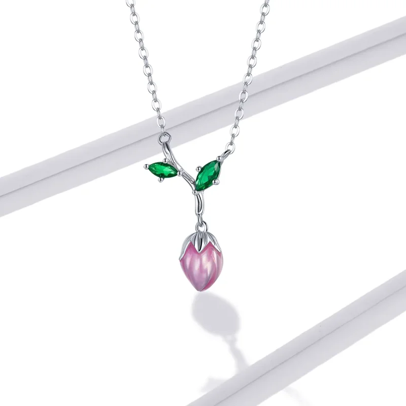 (imagine pentru) Pandora Style Budding Stamens Necklace - BSN214 - Vizualizare 6