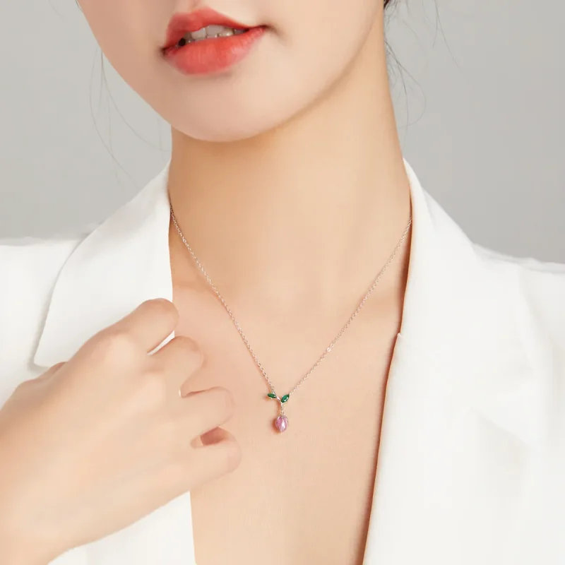 (imagine pentru) Pandora Style Budding Stamens Necklace - BSN214 - Vizualizare 8
