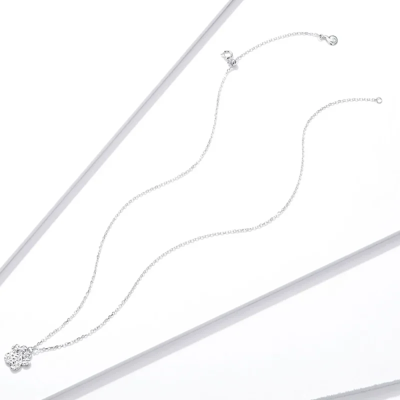 (imagine pentru) Pandora Style Cute Dog Paw Necklace - BSN204 - Vizualizare 4