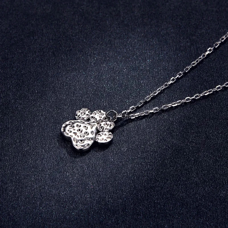(imagine pentru) Pandora Style Cute Dog Paw Necklace - BSN204 - Vizualizare 6