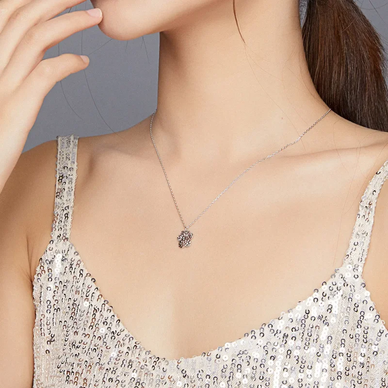 (imagine pentru) Pandora Style Cute Dog Paw Necklace - BSN204 - Vizualizare 9