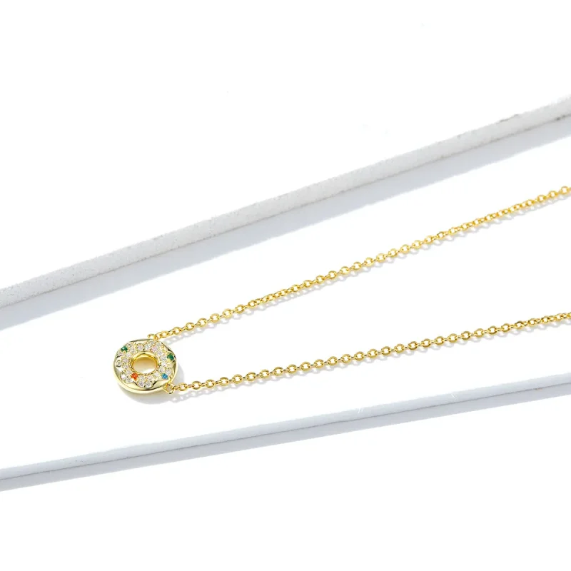 (imagine pentru) Pandora Style Donut Necklace - BSN118 - Vizualizare 2