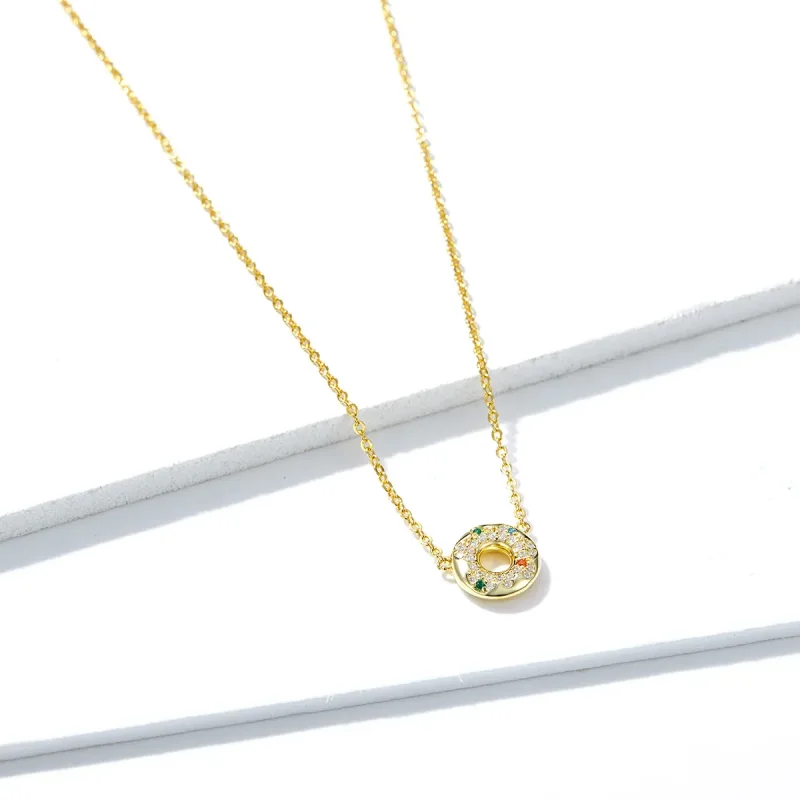 (imagine pentru) Pandora Style Donut Necklace - BSN118 - Vizualizare 3