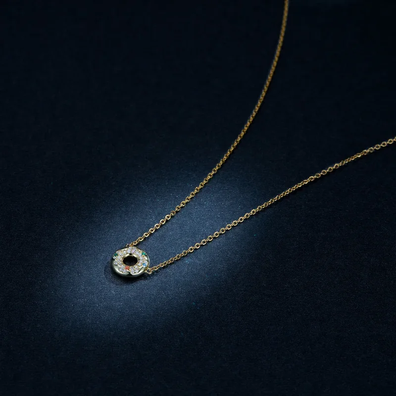 (imagine pentru) Pandora Style Donut Necklace - BSN118 - Vizualizare 5