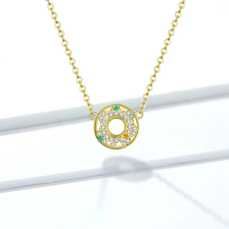 (imagine pentru) Pandora Style Donut Necklace - BSN118 - Vizualizare 6