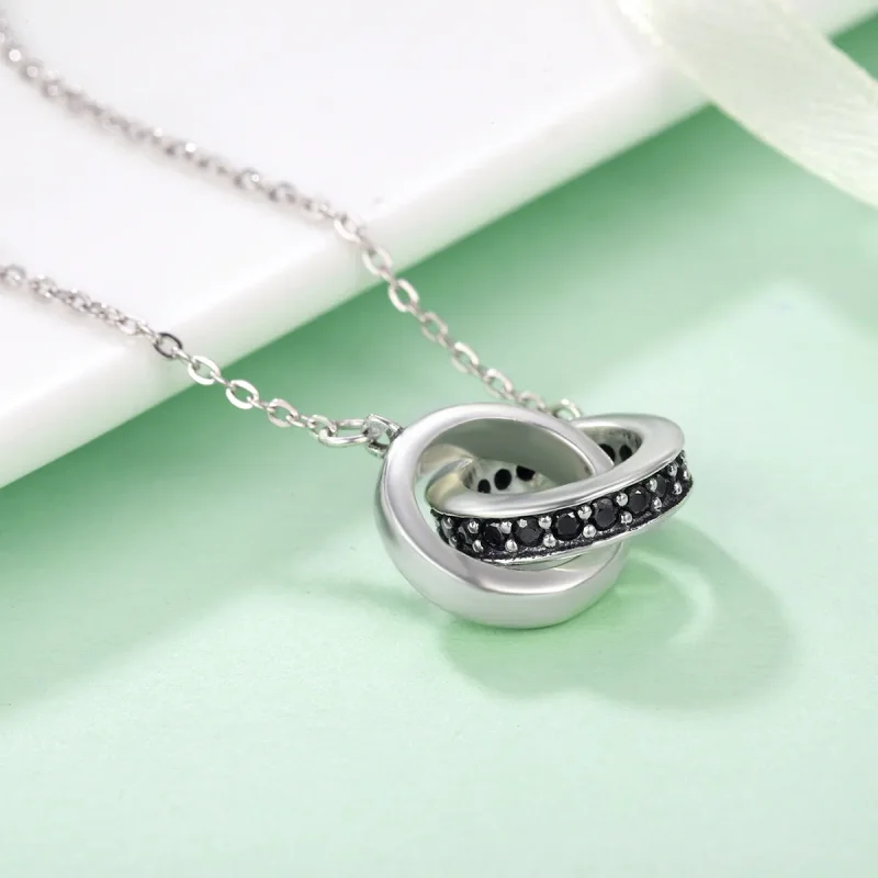 (imagine pentru) Pandora Style Hug Tightly Necklace - SCN147 - Vizualizare 4