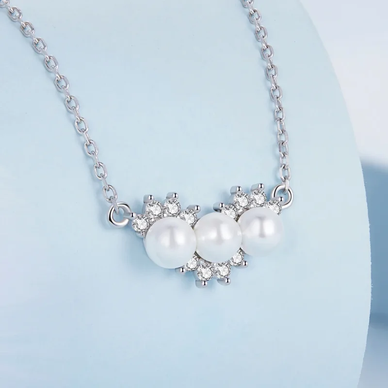 (imagine pentru) Pandora Style Shell Beads Necklace - BSN269 - Vizualizare 2