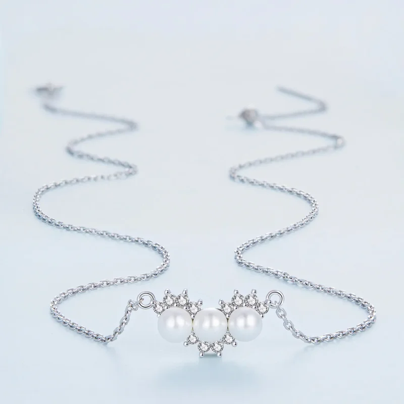 (imagine pentru) Pandora Style Shell Beads Necklace - BSN269 - Vizualizare 3