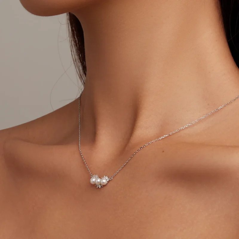 (imagine pentru) Pandora Style Shell Beads Necklace - BSN269 - Vizualizare 8
