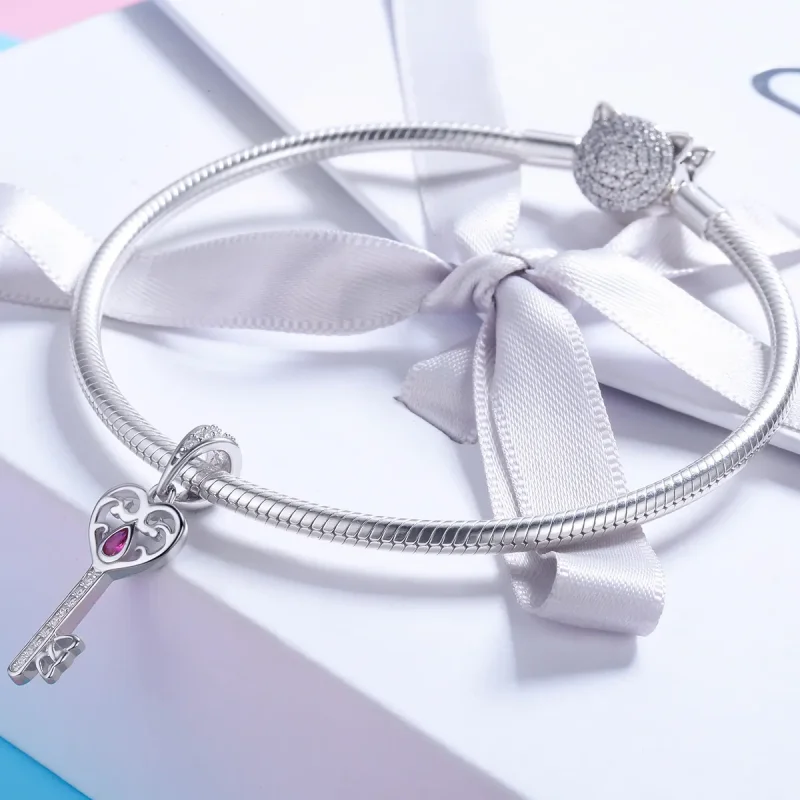 (imagine pentru) Pandora Style Argint Cheia Fericirii Pandantiv - SCC791 - Vizualizare 4