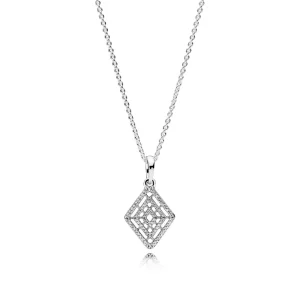 (imagine pentru) Colier PANDORA, Linii geometrice din argint