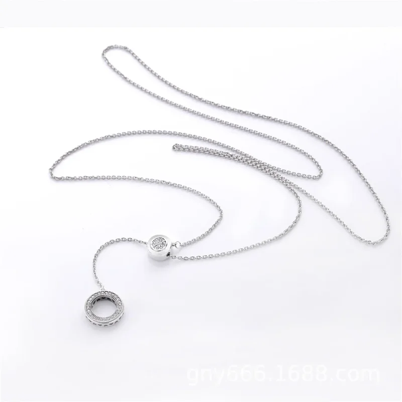 (imagine pentru) Colier Semnătură PANDORA - 397445CZ-70 - Coliere şi pandantive P - Vizualizare 3