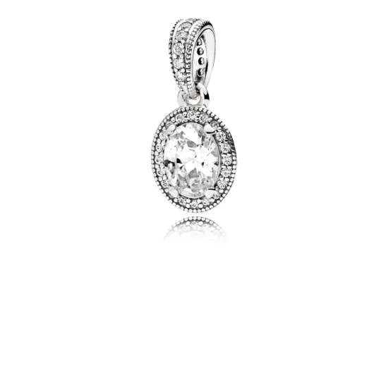 (imagine pentru) Eleganţă vintage - 396246CZ - Coliere şi pandantive PANDORA