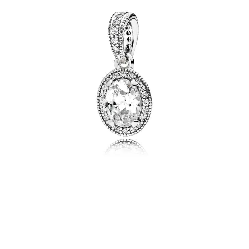 (imagine pentru) Eleganţă vintage - 396246CZ - Coliere şi pandantive PANDORA