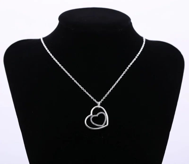 (imagine pentru) Inimă lângă inimă - 390364CZ-90 - Coliere şi pandantive PANDORA - Vizualizare 2