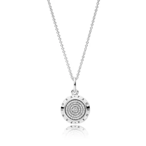 (imagine pentru) Pandantiv cu logoul PANDORA din argint 925, cu zirconiu cubic tr