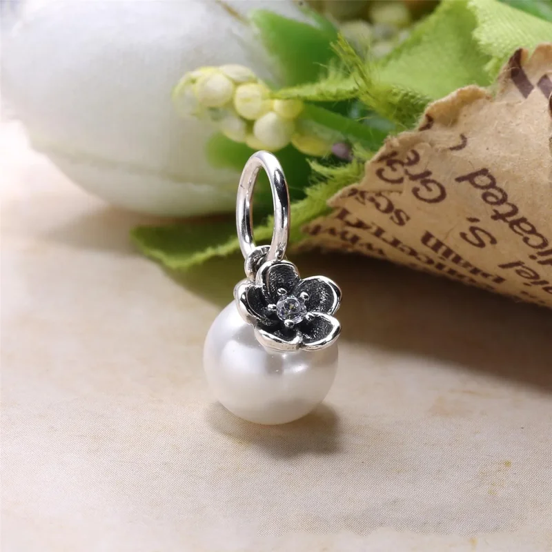 (imagine pentru) Pandantiv floral din argint 390363P - Vizualizare 2