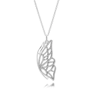 (imagine pentru) Pandantiv fluture din argint 925 şi zirconiu cubic 390367CZ-90 P