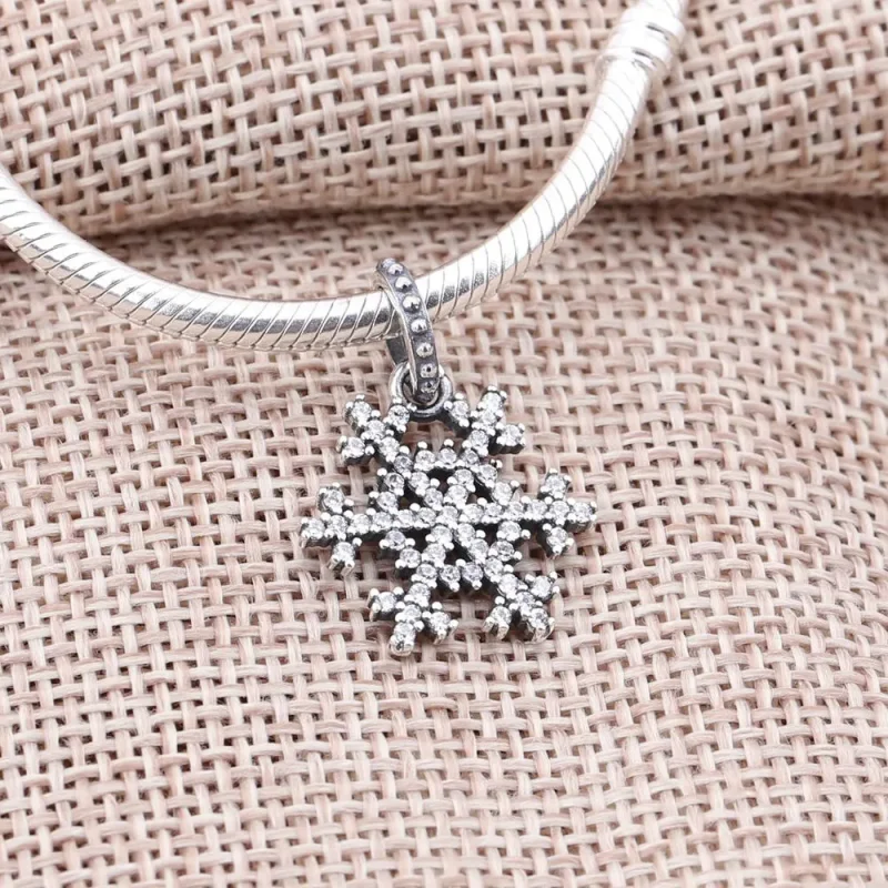 (imagine pentru) Pandantiv în formă de fulg de zăpadă - 390354CZ PANDORA - Vizualizare 2