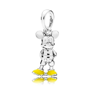 (imagine pentru) Pandantiv PANDORA, Disney, Clasicul Mickey din argint