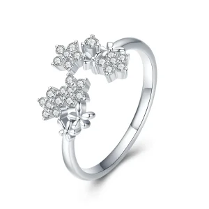 (imagine pentru) Deschide inele Gypsophila din argint - BSR021