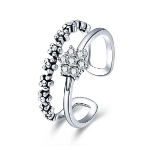 (imagine pentru) Deschide inele Temperament elegant din argint - SCR428