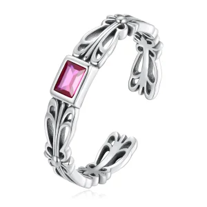 (imagine pentru) Inel deschis cu model retro în stil Pandora - SCR880