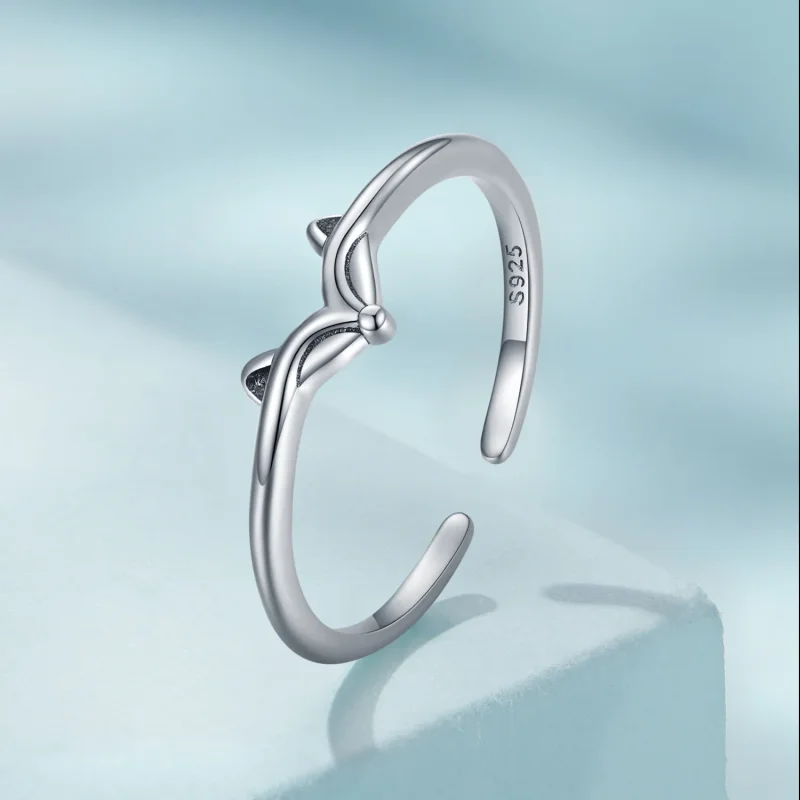 (imagine pentru) Inel deschis de stil Pandora cu un vulpe - SCR868 - Vizualizare 2
