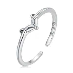 (imagine pentru) Inel deschis de stil Pandora cu un vulpe - SCR868