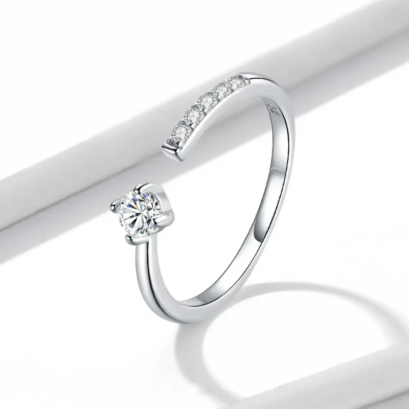 (imagine pentru) Inel deschis de stil Pandora, inspirat de eleganța franceză - BSR203-A - Vizualizare 2
