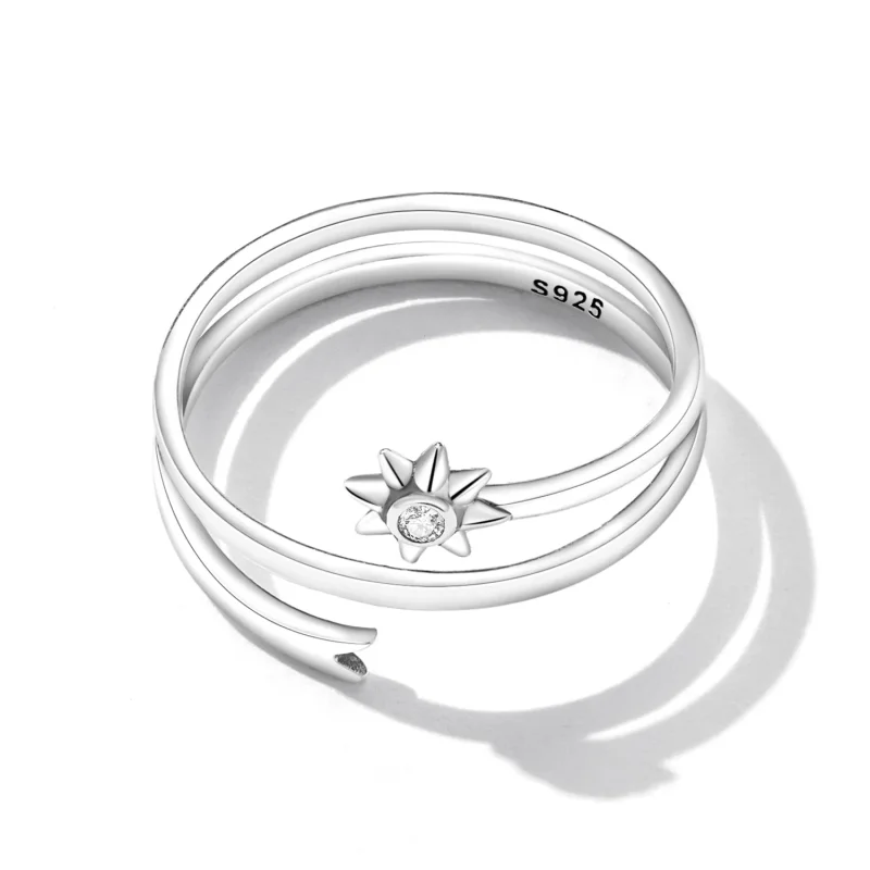 (imagine pentru) Inel deschis de tip Pandora cu aspect de meteor doritor - SCR810 - Vizualizare 5