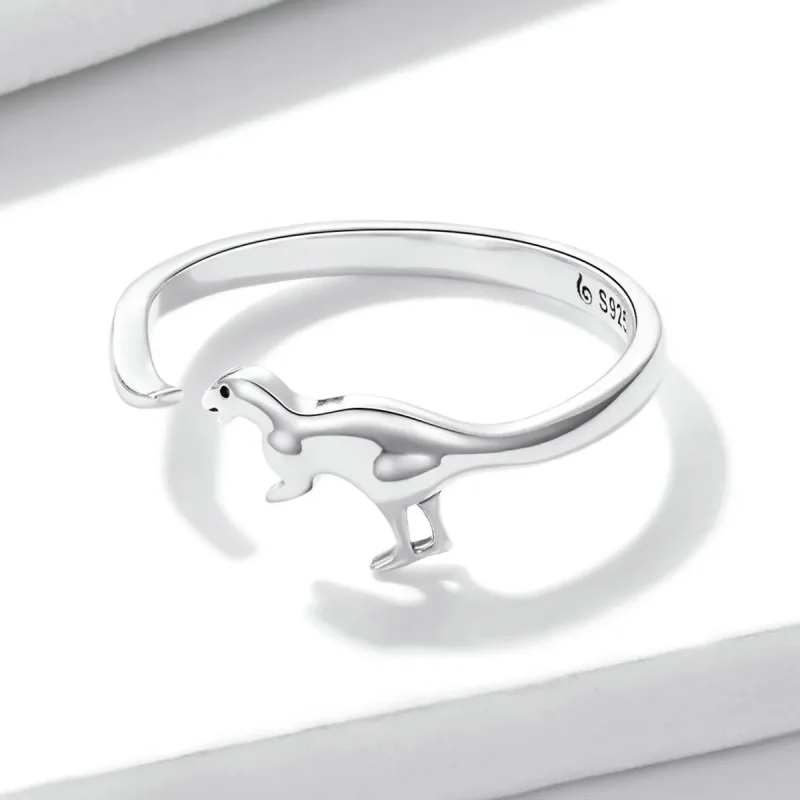 (imagine pentru) Inel deschis în stil Pandora cu design de dinozaur - BSR226 - Vizualizare 3