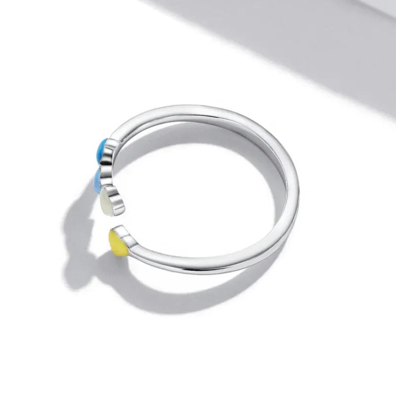 (imagine pentru) Inel deschis în stilul Pandora cu inscripția "Love" - SCR770 - Vizualizare 3