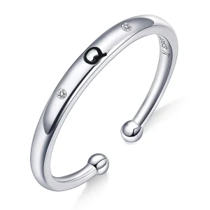 (imagine pentru) Inel deschis Pandora Style cu litera-Q - SCR544-Q