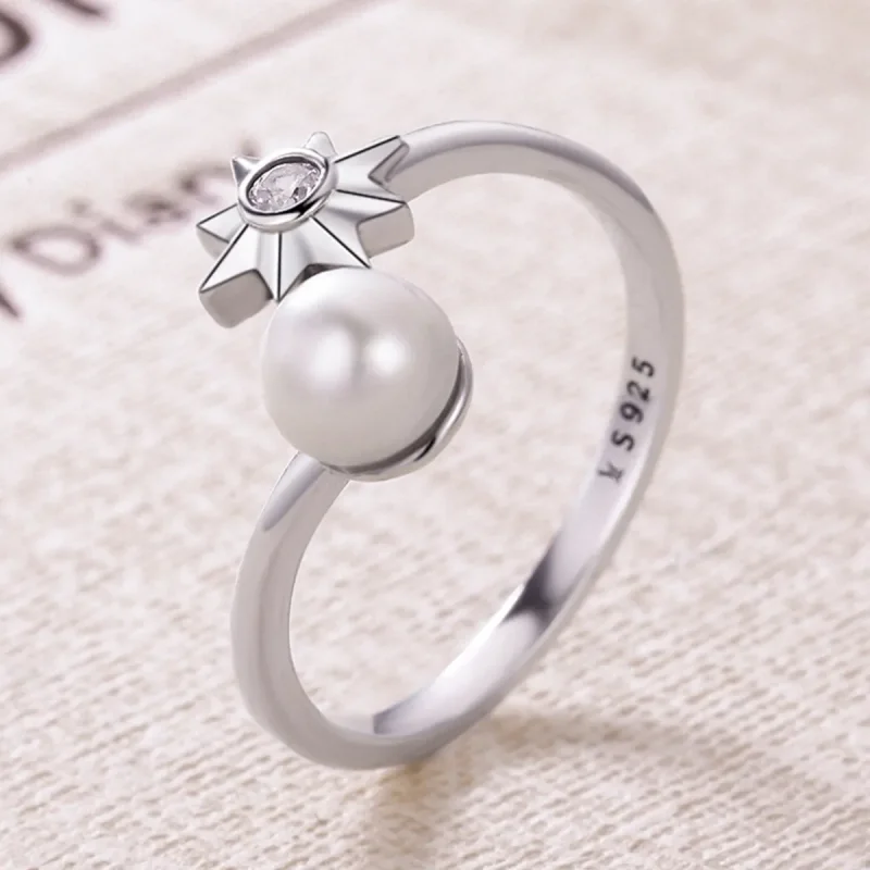 (imagine pentru) Inel deschis stil Pandora Blooming Moment - VSR099 - Vizualizare 3