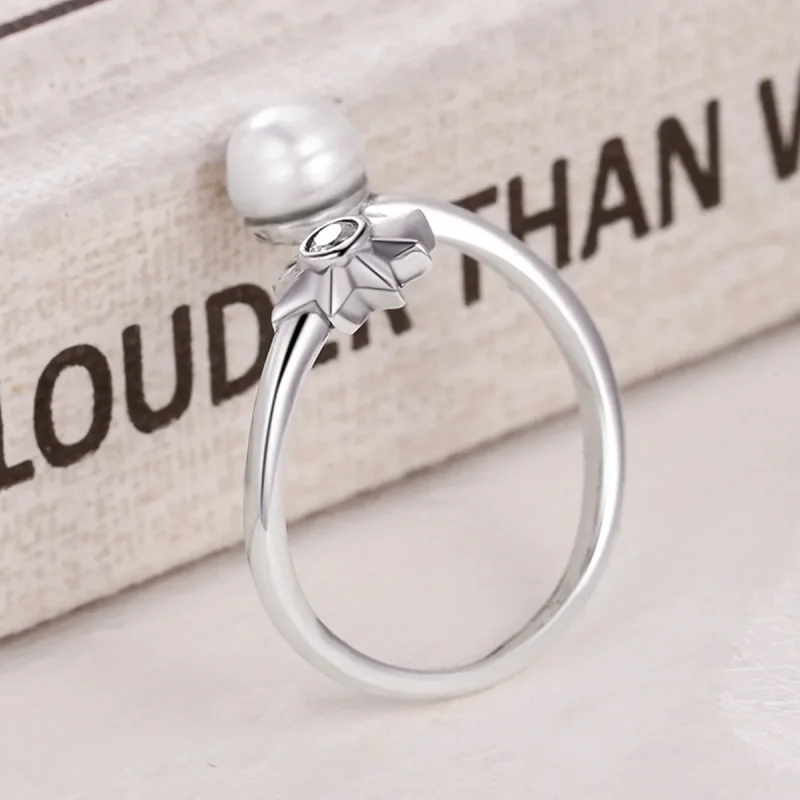 (imagine pentru) Inel deschis stil Pandora Blooming Moment - VSR099 - Vizualizare 4