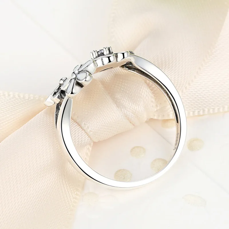 (imagine pentru) Inel Tip Pandora cu floare de cires din argint - SCR004 - Vizualizare 3
