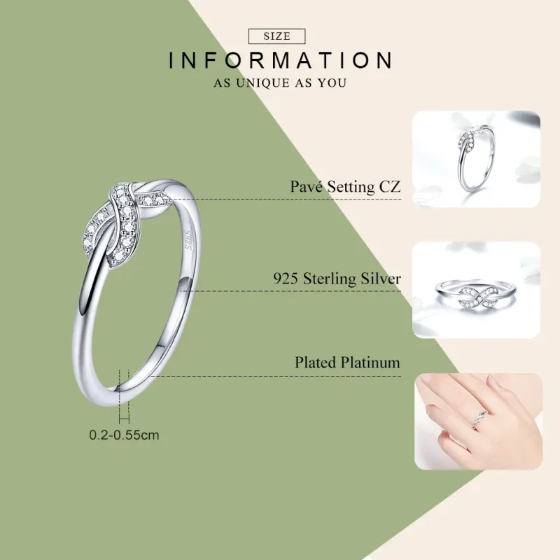 (imagine pentru) Inel Tip Pandora cu Iubire infinita din argint - SCR494 - Vizualizare 3