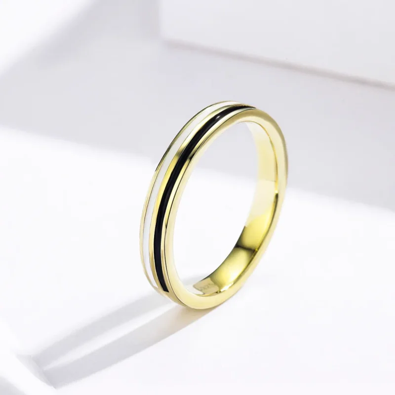(imagine pentru) Inel Tip Pandora cu Modă placat cu aur de 14 k - SCR523 - Vizualizare 2