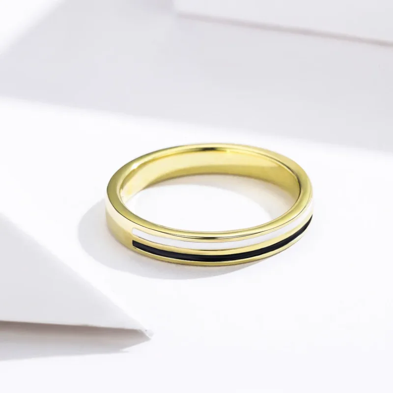 (imagine pentru) Inel Tip Pandora cu Modă placat cu aur de 14 k - SCR523 - Vizualizare 5