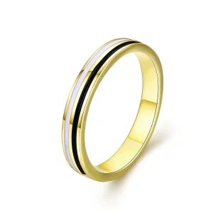 (imagine pentru) Inel Tip Pandora cu Modă placat cu aur de 14 k - SCR523