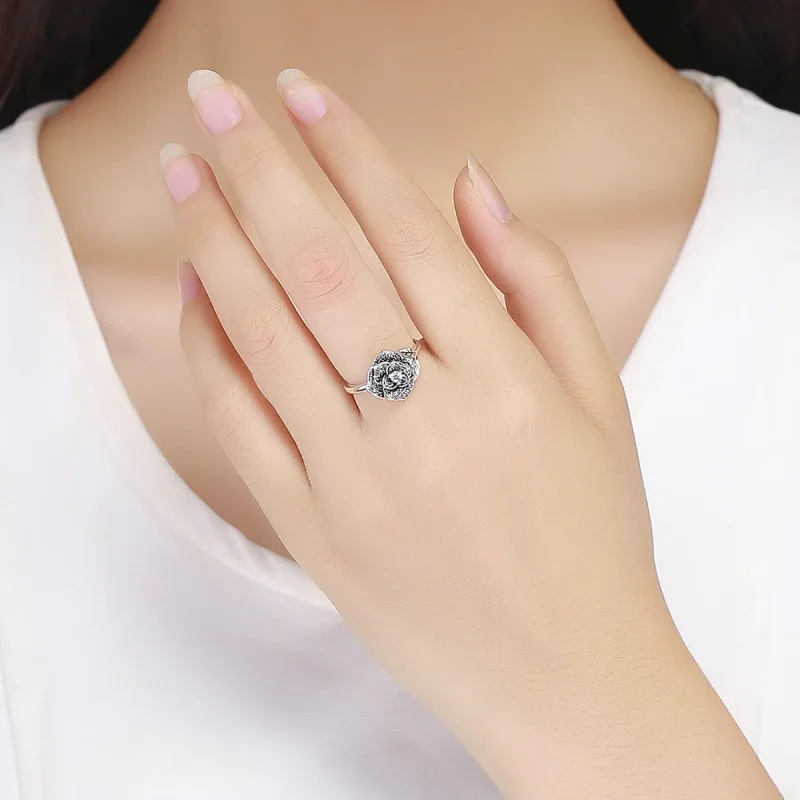 (imagine pentru) Inel Tip Pandora cu Rose Love din argint - SCR382 - Vizualizare 5