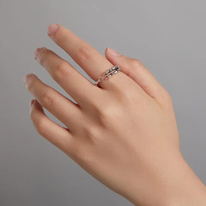 (imagine pentru) Pandora Style Dark Claws Open Ring - SCR728 - Vizualizare 7