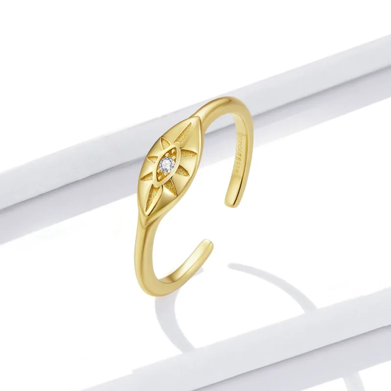(imagine pentru) Pandora Style Devil Eye Open Ring - BSR231 - Vizualizare 2