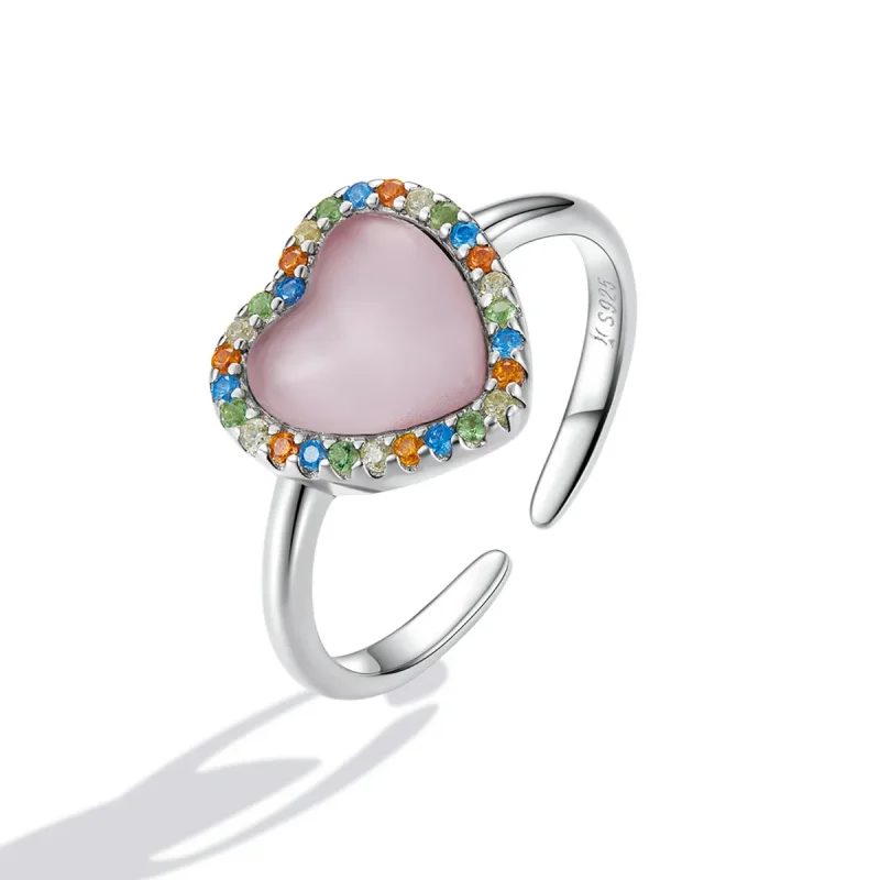 (imagine pentru) Pandora Style Girl Love Open Ring - SCR803 - Vizualizare 2