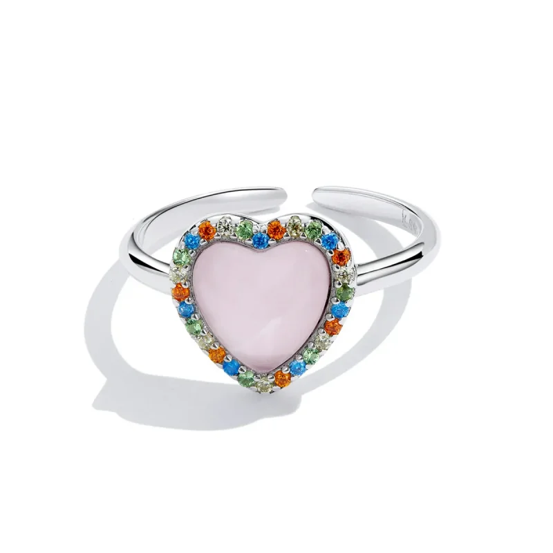 (imagine pentru) Pandora Style Girl Love Open Ring - SCR803 - Vizualizare 3