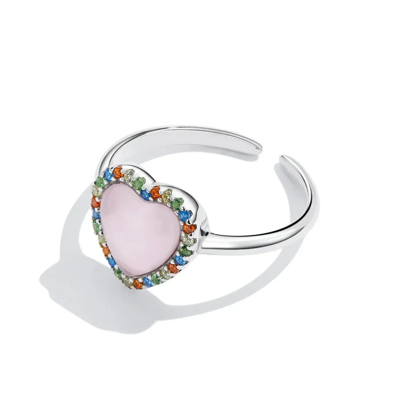 (imagine pentru) Pandora Style Girl Love Open Ring - SCR803 - Vizualizare 4